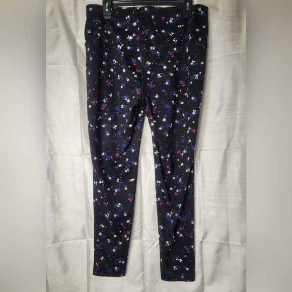 Chico's Zenergy Red, White & Blue Splatter Leggings - Picture 2 of 4